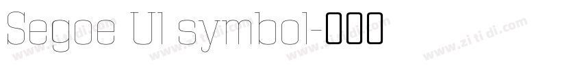 Segoe Ul symbol字体转换